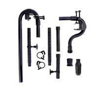 Sbshiouu Kit d'accessoires de filtre externe pour aquarium - Kit de sortie pour poissons - Correspond à un tuyau d'identification de 1,6 cm - Chauffage lumineux - Thermomètres - Gravier et sable