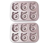 Sbshiouu Lot de 2 moules à gâteau multifonctions en acier au carbone pour cuisine