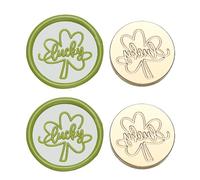 Sbshiouu Lot de 2 têtes de timbres vintage pour invitations de mariage, cartes de Noël, enveloppes, décoration, cachet