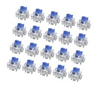 Sbshiouu Lot de 20 pièces de rechange pour plateau de jeu central | Boîtier transparent et poteau central bleu pour pièces de rechange de tableau mécanique, travaux de construction et de