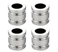 Sbshiouu Lot de 4 perles en métal pour paracorde - Pendentif lampe de poche - Cordon de parachute