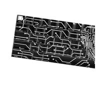 Sbshiouu Lot de touches rétroéclairées 64/74 touches, circuit d'amour, impression latérale, translucide, brille à travers pour 60 % 65 % 67 claviers translucides rétroéclairés