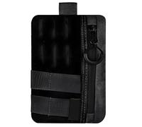 Sbshiouu Pochettes d ' extérieur en tissu Oxford pour hommes, avec fermetures éclair, porte-papeterie, suspendu, stylo, carnet de notes, de taille pour Camping, randonnée, petit portefeuille