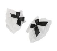 Sbshiouu Poignets de photographie en dentelle avec nœud, manchettes élastiques florales respirantes, accessoires de Nail Art, légers et respirants pour Studio