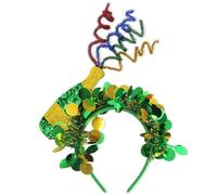 Sbshiouu Serre-tête en forme de trèfles verts doux et confortables pour fêtes à thème