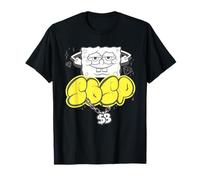 SBSP Bob l'éponge Bling Diamond-Gold-Logo Hip Hop Rap Icon Ste T-Shirt