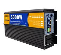 SBSSYVLMV Convertisseur de Puissance à Onde sinusoïdale Pure DC 12V 24V 48V 60V vers AC 110V 220V 3000W 4000W 5000W 6000W 8000W for Voiture(5000W,60Vto110V)