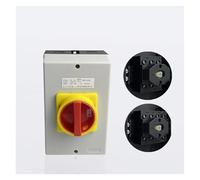 SBSSYVLMV Interrupteur sectionneur électrique Rotatif 25 A-63 A 3P/4P, interrupteurs DIN, Contact argenté, boîtier de sélection Marche/arrêt(125x100x80 Box,4 POLES-32A)