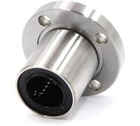 SBSSYVLMV Roulements linéaires de précision LMF6UU/8UU/10UU/12UU/16UU/20UU, F25-60UU Type de Bride Ronde roulement à Mouvement linéaire pièce de Tige linéaire d'imprimante 3D(4pcs,LMF10UU)