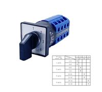 SBSSYVLMV Sélecteur Universel 1 à 4 Positions, 4 Sections LW26-10/4, sélection multicanal, Combinaison d'alimentation, commutateur à Came Rotatif 10 A
