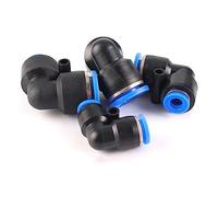 SBTRKT Connecteur en Plastique pneumatique coudé à 90 degrés OD 6 8 10 12mm raccord de Tuyau poussée Rapide for Air gaz Eau Reliant PVG réduire Le Joint (Color : PVG8-6)