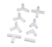 SBTRKT Joint de connecteur Droit en PVC, diamètre intérieur 19mm, 60/90/120/135 degrés, raccord en t, raccord de Tuyau, raccords Fixes de Tente, Bricolage, 5 pièces(As picture-09)