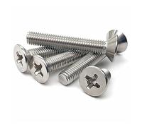 SBTRKT M5 M6 M8 qualité Marine A4 Acier Inoxydable tête fraisée Croix Phillips vis Filetage métrique 8mm-100mm vis à métaux boulons (Size : M6x16mm 10pcs)