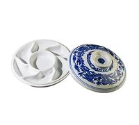 SBTRKT Palette de Peinture d'artiste en céramique Ronde avec Couvercle, for Artistes, Peintres Professionnels, Amateurs de Peinture, Artisanat, Amateurs