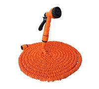 SBTRKT Tuyau d'arrosage Extensible Flexible, Tuyau d'arrosage Extensible avec buse, Enrouleur d'arrosage for Lavage de Voiture en Plein air. (Color : Orange, Size : 25FT-7.5M)