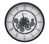SBTXHJWCGLD Très Grandes horloges murales, Horloge Murale Industrielle, Horloge en cuivre - 60cm, Horloge Murale silencieuse pour Salon horloges Modernes, Faites à la Main