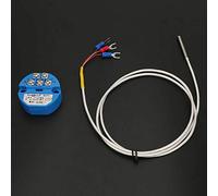 SBWZ Transmetteur de Température PT100 avec Capteur, DC24V, 4-20mA, Plage -50 à 400°C, Précision 0.2%, Module de Contrôle Industriel avec Thermocouple 1M