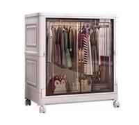 SBZIOJHDR Armoire montée, Armoire Pliable à roulettes avec Portes magnétiques, 6 Compartiments démontables et combinables volonté(75 * 41 * 75cm)