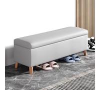 SBZIOJHDR Banc de Rangement pour Chaussures, avec siège rembourré, Banc d'entrée en Cuir avec de Rangement, Ottoman for Porte