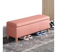 SBZIOJHDR Banc de Rangement pour Chaussures, avec siège rembourré, Banc d'entrée en Cuir avec de Rangement, Ottoman for Porte
