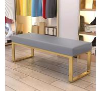 SBZIOJHDR Banc de Rangement pour Chaussures, Banc Long en Cuir for Salle à Manger, Assise rembourrée avec Structure métal, idéal for Un Hall d'entrée ou Une entrée intérieure
