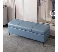 SBZIOJHDR Banc de Rangement pour Chaussures, Banc Ottoman de Rangement en Cuir avec Assise, Banc d'entrée rembourré Pieds