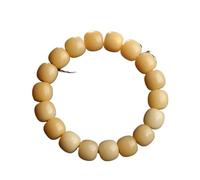 SBZIOJHDR collier en bois， Bracelet de perles de racine de Bodhi à boucle unique, bracelet de perles de bouddha de racine de Bodhi naturelle for la méditation