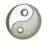 SBZIOJHDR collier en jadéite, Collier pendentif en jade blanc naturel Yin Yang, représentant les huit diagrammes du Tai Chi, for hommes et femmes