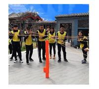 SBZIOJHDR matériel de Team Building, Jeu de Construction Tours en Blocs IEOWY, kit défi Tour d'équipe sans Assemblage - développement du Leadership intérieur/extérieur(Yellow,8PCS)