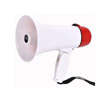 SBZIOJHDR mégaphone, Mégaphone Haut-Parleur mégaphone Portable 15W Bullhorn sirène intégrée Arbitre mégaphones