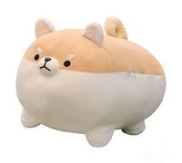 SBZIOJHDR Peluches, Shiba Inu Oreiller en Peluche, Oreiller, Jouet Animal potelé, Coussin de poupée Confortable et Mignon, Corps for Chien(Brown,40CM)