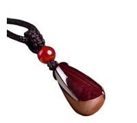 SBZIOJHDR pendentif en jade, Bracelet porte-bonheur de richesse et prospérité, pendentif en calebasse cristal cinabre(B)