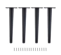 SBZIOJHDR Pieds de canapé, Meubles Noirs, Meubles à Monter soi-même, cône Droit/cône Oblique, for Table Basse, Meuble TV, Armoire(Black,60cm/23.6in)