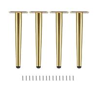SBZIOJHDR Pieds de canapé, Meubles Noirs, Meubles à Monter soi-même, cône Droit/cône Oblique, for Table Basse, Meuble TV, Armoire(Gold,65cm/25.6in)