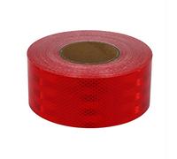 SBZIOJHDR ruban réfléchissant, Autocollant réfléchissant en acrylique haute intensité, ruban de marquage(Red)