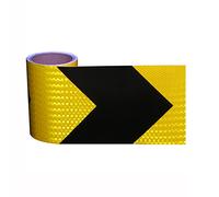 SBZIOJHDR ruban réfléchissant, Autocollant réfléchissant haute intensité en forme de flèche, ruban marquage for barrière(Black)