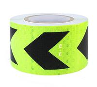 SBZIOJHDR ruban réfléchissant, Ruban d'avertissement, autocollant réfléchissant haute intensité, ruban de marquage(Green Black)