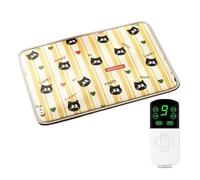 SBZIOJHDR Tapis pour Animaux, Tapis Chauffant for Animaux de Compagnie, contrôle température à 9 Niveaux, résistant aux Rayures, adapté Chats et Chiens(Large)