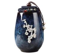 SBZIOJHDR Urnes pour Animaux de Compagnie destinées aux cend Belles Urnes Souvenirs Classiques, en céramique for Animaux de Compagnie, Chat, Chien, Cendres, urne funéraire(F)