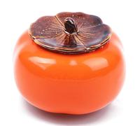 SBZIOJHDR Urnes pour Animaux de Compagnie destinées aux cend Urne funéraire for Animaux de Compagnie, urne crémation, Souvenir en céramique, Mini décorative Faite à la Main(Orange)