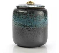 SBZIOJHDR Urnes pour Animaux de Compagnie destinées aux cend Urnes de Cendres commémoratives en céramique, Belles Mini Urnes funéraires Partage, for Chiens, Chats, d'animaux Compagnie(Blue)