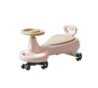 SBZIOJHDR Voiture à Balancer, Wiggle Car Swing avec Roues LED en PU, sans Engrenages ni pédales, Jouets for garçons et Filles de 1 an Plus(Rose)