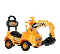 SBZIOJHDR Voiture à Balancer, Wiggle - Tracteur de Voiture Jouet for Enfants, Monter sur Une Pelle, Sons musicaux, Scooter, Bulldozer, Camion Construction for Tout-Petits(Gelb,Only Twice Car)