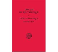 Sc 282 targum du pentateuque - tome 5 index analytique - Le Deaut Roger - Cerf - broché - Livre