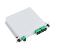 SC/APC 1x4 PLC Fibre Optique Splitter Cassette pour FTTH et LAN | Répartition uniforme de la lumière, structure entièrement en fibre, boîtier en ABS durable, support multi-longueurs d'onde