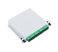 SC/APC 1x8 PLC Fiber Optic Splitter Cassette pour FTTH et salles de réseau | Répartition uniforme de la lumière, faible perte d'insertion, structure entièrement en fibre, boîtier en plastique ABS