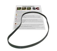 SC - Courroie de machine à laver compatible (1184 PJE / 1184 J5 / EPJ 1184/1184 PJ/EL 1184 J6 / 6PJE 1184 / EL 1184 J5 / 1184 J6 MAEL / 1184 J)