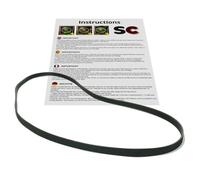 SC - Courroie de machine à laver compatible (5EPJ 1189 / EPJ 1189/1189 J / 1189 PJ/PJ 1189/1189 J5 / 5PJE 1189 / EL 1189 J5)