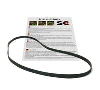 SC - Courroie de machine à laver compatible (5PJE 1244 / EL 1244 J4 / 1244 J5 / 1244 J / 4EPJ 1244/1244 PJE / 4PJE 1244/1244 PJ/EPJ 1244