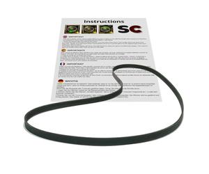 SC - Courroie de machine à laver compatible (EL 1196 J6 / 1196 J MAEL / 1196 J5 MAEL / 1196 PJE/PJ 1196 / 5PJE 1196)